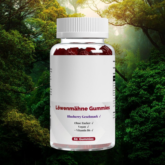 Löwenmähne + Vitamin B6 Gummies - 60 Stk.