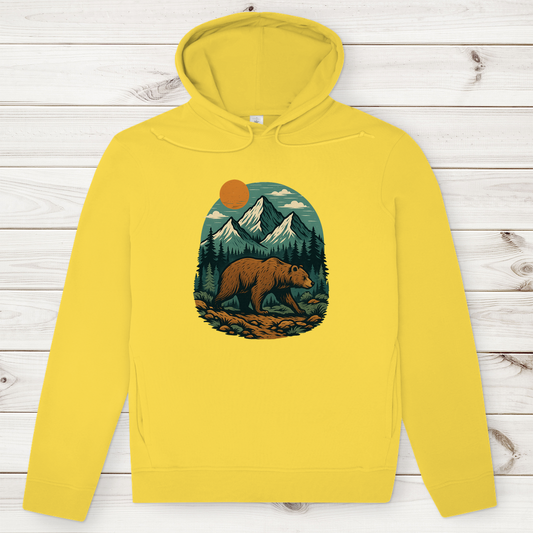 Herren Premium Bio Hoodie Bär