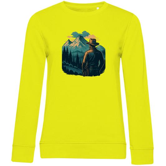 Damen Premium Bio Sweatshirt Cowboy - 100% Bio