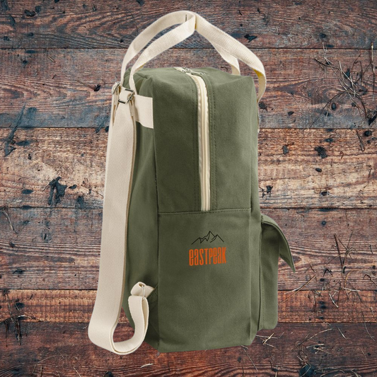 Retro Rucksack - Kontrastfarben - 18 Liter