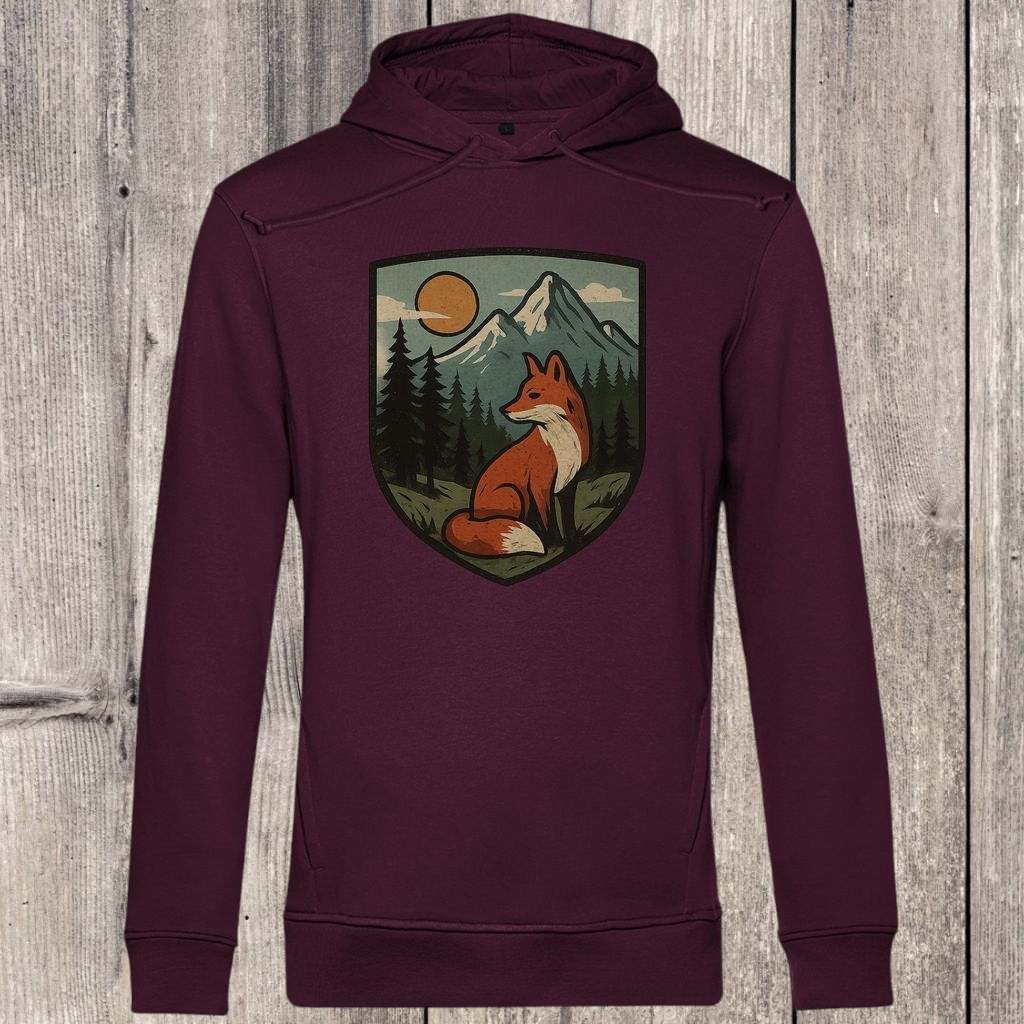 Herren Premium Bio Hoodie Fox